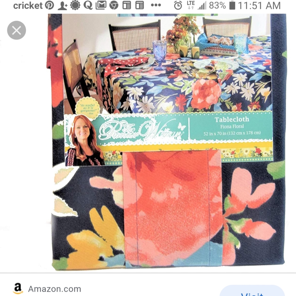 Pioneer woman Floral table cloth